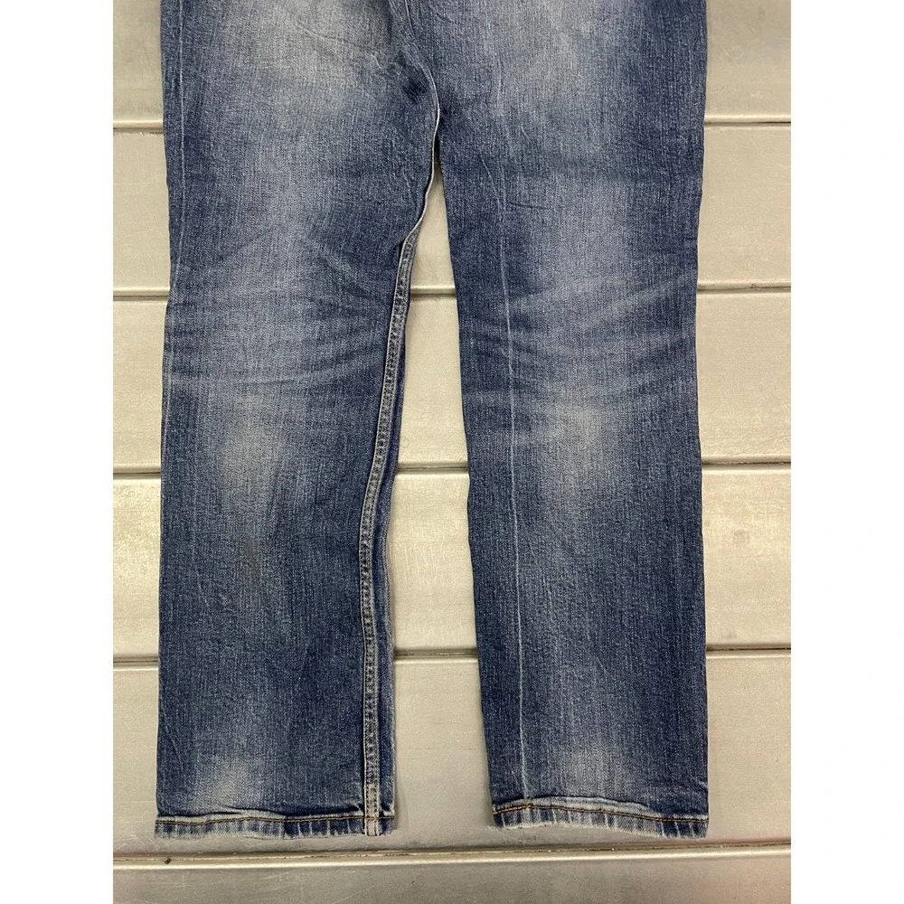 Levis 511 Jeans Mens 34x32 Blue Medium Wash Faded Denim Slim Straight‎